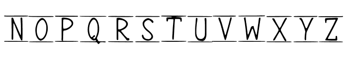 Lines Font UPPERCASE