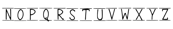 Lines Font LOWERCASE