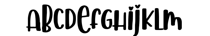 Liontin Heart Font LOWERCASE