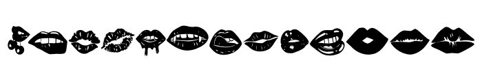 Lips Bundle Font LOWERCASE