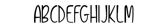 Liqouring Font LOWERCASE