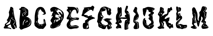 Liquifor-Regular Font UPPERCASE