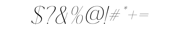 Lisandra Italic Font OTHER CHARS