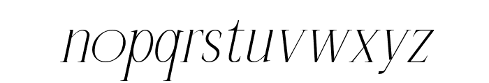 Listian Italic Font LOWERCASE