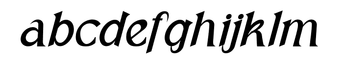 Little Aeons Bold Italic Font LOWERCASE