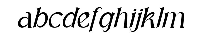 Little Aeons Italic Font LOWERCASE