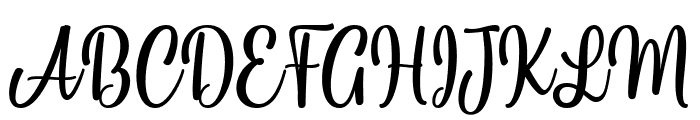 Little Anessca Font UPPERCASE