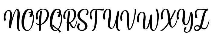 Little Anessca Font UPPERCASE