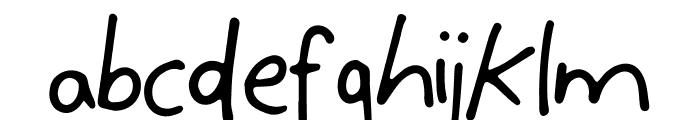 Little Ardour V Font LOWERCASE