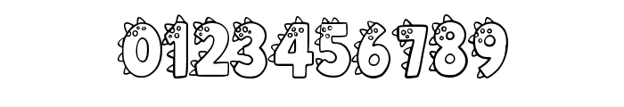 Little Dinosaur By Sque Regular Font OTHER CHARS