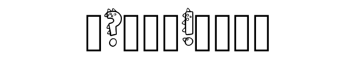 Little Dinosaur By Sque Regular Font OTHER CHARS