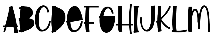 Little Foxie Black Font UPPERCASE