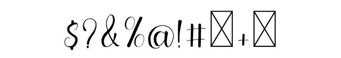 Little Funny Script Font OTHER CHARS