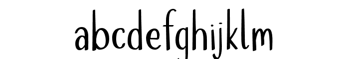 Little Gloster Font LOWERCASE