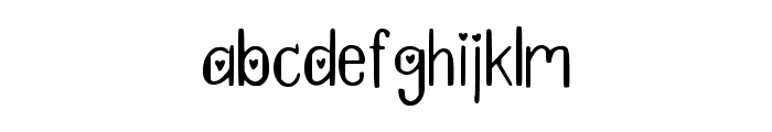 Little Heart Regular Font LOWERCASE