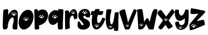 Little Paws Print Font LOWERCASE