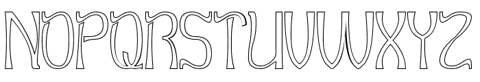 Little Piece-Hollow Font UPPERCASE