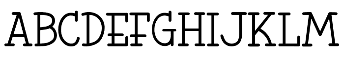 Little Sailor Font - Thin Regular Font UPPERCASE