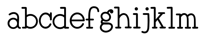 Little Sailor Font - Thin Regular Font LOWERCASE