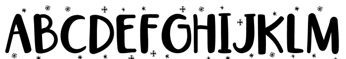 Little Santa Flake Font UPPERCASE