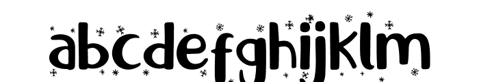 Little Santa Flake Font LOWERCASE
