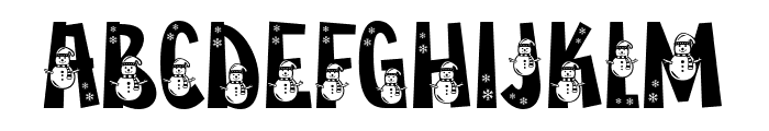 Little Snowman Story Font UPPERCASE