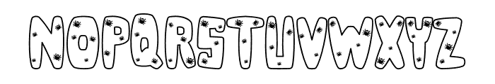 Little Spider Line Font UPPERCASE