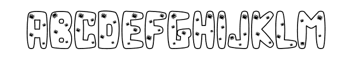 Little Spider Line Font LOWERCASE