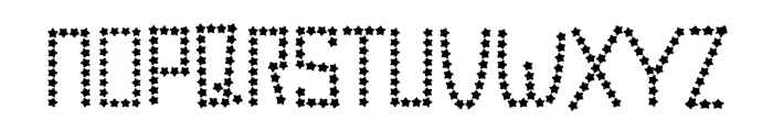 Little Star Font UPPERCASE