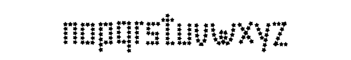 Little Star Font LOWERCASE