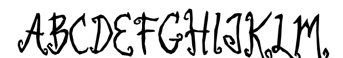 Little Witch Regular Font UPPERCASE
