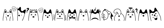 Little dog Doodle Font UPPERCASE