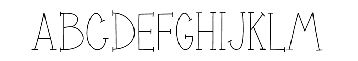LittleSophie-Light Font UPPERCASE