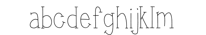 LittleSophie-Light Font LOWERCASE