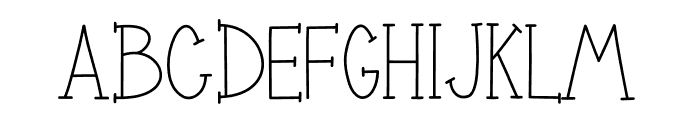 LittleSophie-Regular Font UPPERCASE