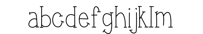 LittleSophie-Regular Font LOWERCASE