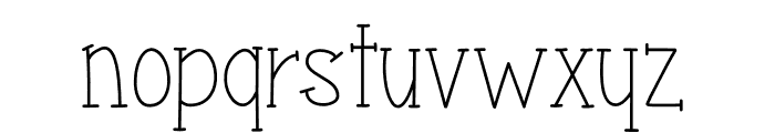 LittleSophie-Regular Font LOWERCASE