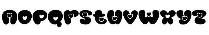 Live Night Heart Font LOWERCASE