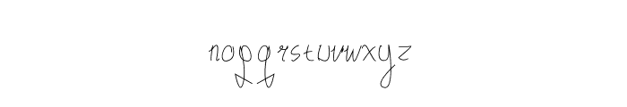 Live Script Font LOWERCASE