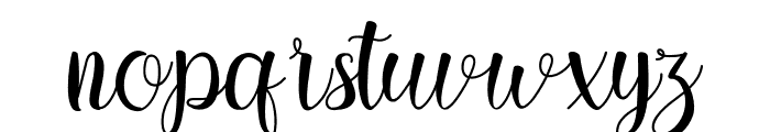 Lively Aries Script Font LOWERCASE