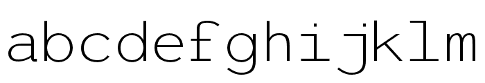 Livemono-Thin Font LOWERCASE