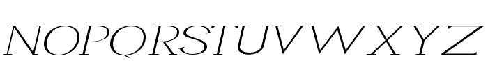 Li?vin Thin Expanded Italic Font UPPERCASE