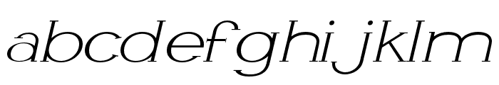 Li?vin Thin Expanded Italic Font LOWERCASE