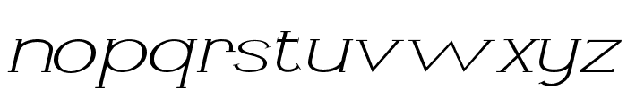 Li?vin Thin Expanded Italic Font LOWERCASE