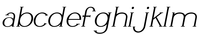 Li?vin Thin Italic Font LOWERCASE