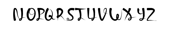 LizardTail-Regular Font UPPERCASE