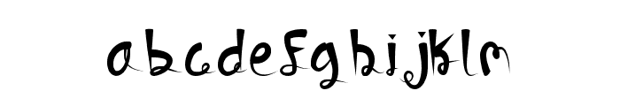 LizardTail-Regular Font LOWERCASE