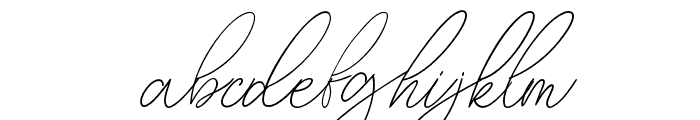 Lloisanne-Regular Font LOWERCASE