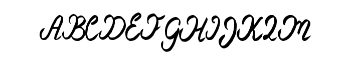 Lobelia Regular Font UPPERCASE