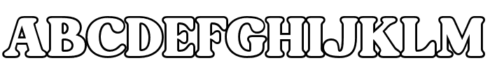 Lodge-Outline Font UPPERCASE